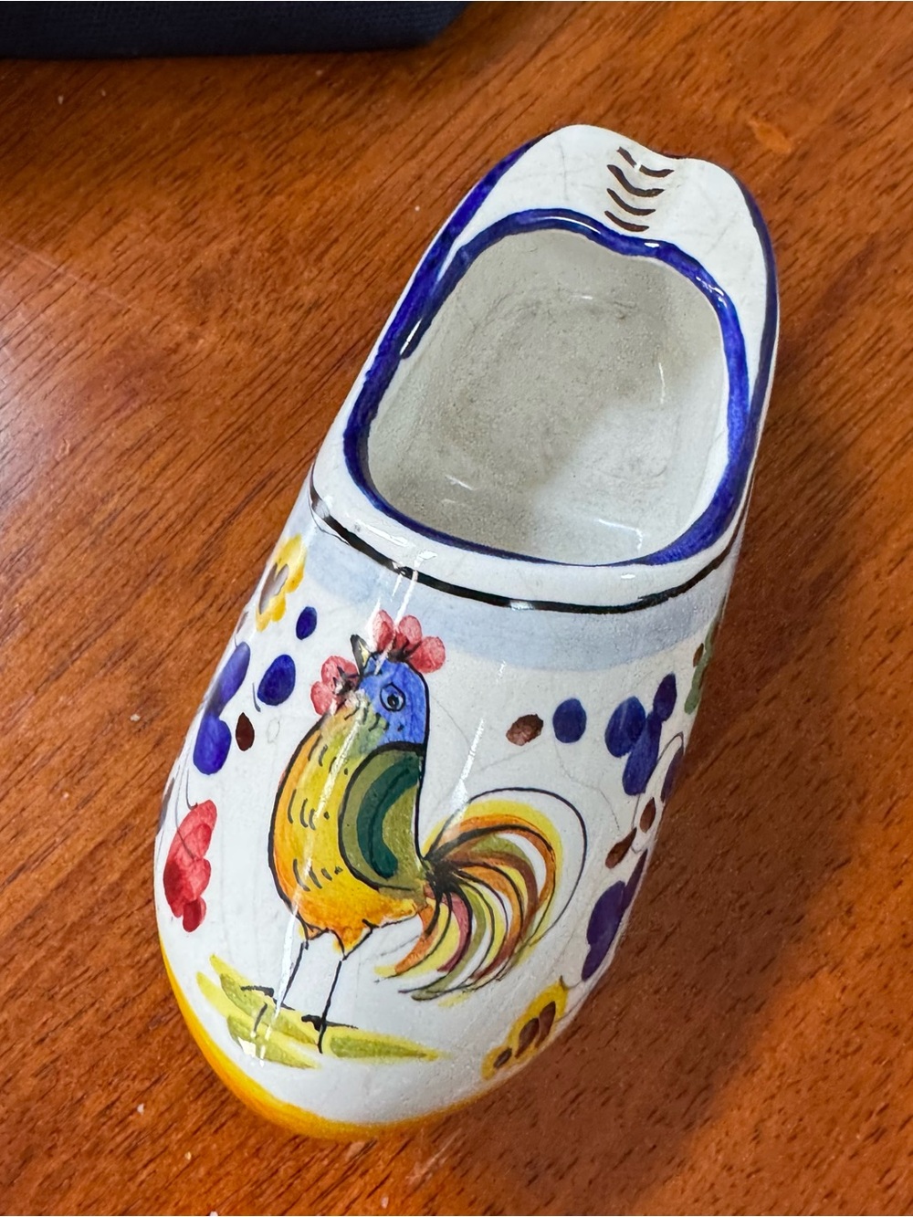 Made in Italy Ceramic Rooster Clog
